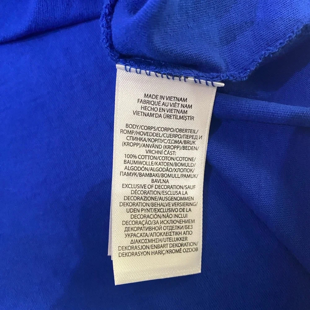 POLO RALPH LAUREN Blue Cotton Jersey Lightweight Hooded Long Sleeve T-Shirt SZ S - Picture 4 of 7